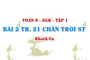 Bài 2 trang 21 Toán 9 Chân trời sáng tạo Tập 1